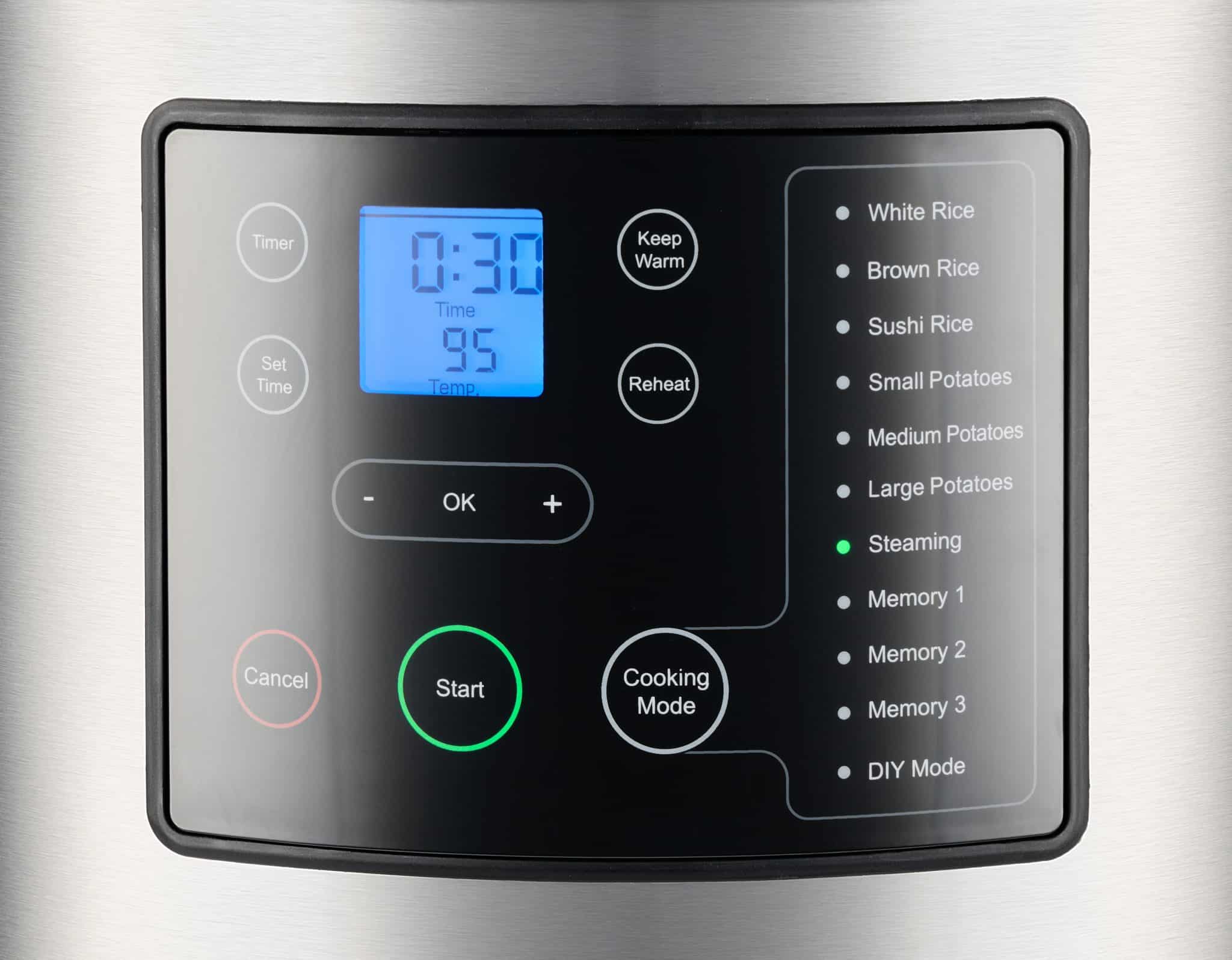 A4 - 8161 Rice & Potato Cooker - feature 2 - backlit LCD display