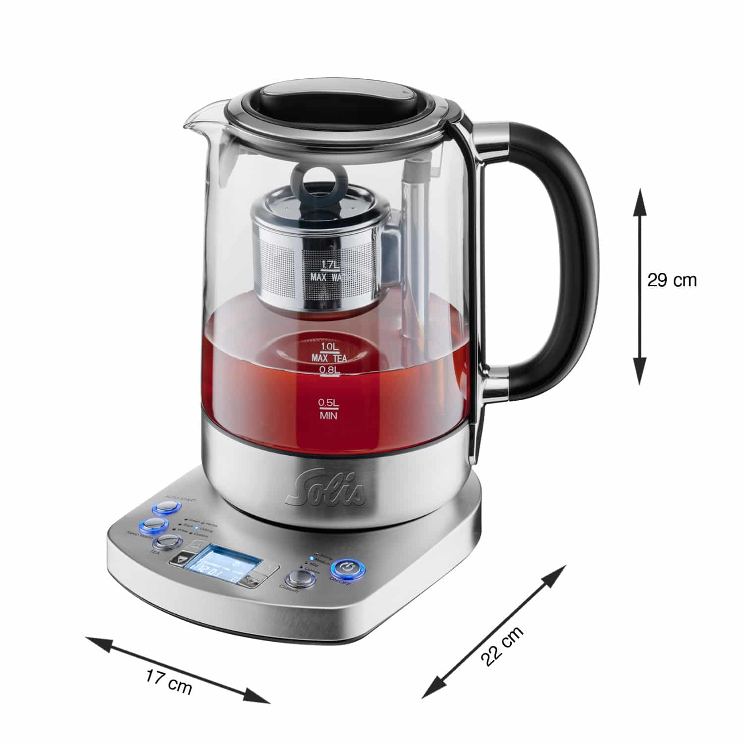 B1 - 5518 Tea Kettle Automatic - hero 1 - dimensions